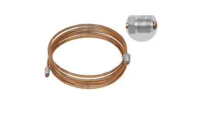 Conducta frana cupru cu niplu  diametru 4,75 mm, filet exterior, Grosime perete 0,9 mm, filet M10x1/M12x1, lungime 2800 mm