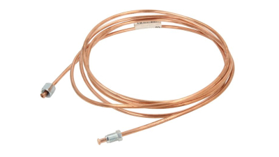 Conducta frana cupru cu niplu  diametru 4,75 mm, filet 2 interior/filet 1 exterior, Grosime perete 0,9 mm, filet M10x1/M10x1, lungime 3000 mm