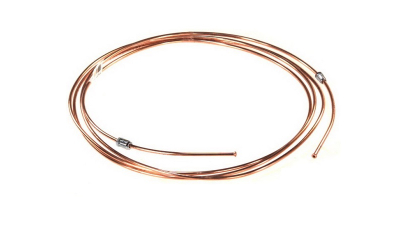 Conducta frana cupru cu niplu  diametru 4,75 mm, filet exterior, Grosime perete 0,9 mm, filet M10x1/M10x1, lungime 3050 mm