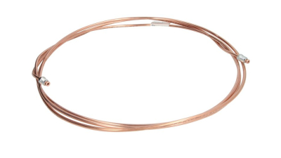 Conducta frana cupru cu niplu  diametru 4,75 mm, filet exterior, Grosime perete 0,9 mm, filet M10x1/M10x1, lungime 3800 mm