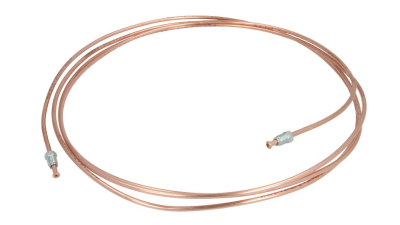 Conducta frana cupru cu niplu  diametru 4,75 mm, filet exterior, Grosime perete 0,9 mm, filet M10x1/M10x1, lungime 4000 mm