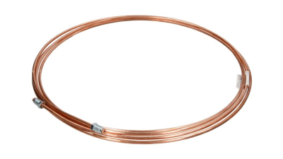 Conducta frana cupru cu niplu  diametru 4,75 mm, filet exterior, Grosime perete 0,9 mm, filet M10x1/M10x1, lungime 4500 mm