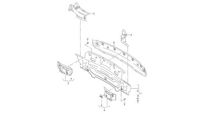 Fusta Spate Seat Leon (5F) 12.2012-09.2016, panou metalic, 5F4813303A, piesa originala VAG