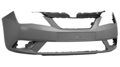 Bara fata Seat Ibiza (6j) 04.2012-05.2013, Grunduita, cu gauri pentru proiectoare, cu capac cui tractare,, 6J0807217AT GRU, piesa originala VAG