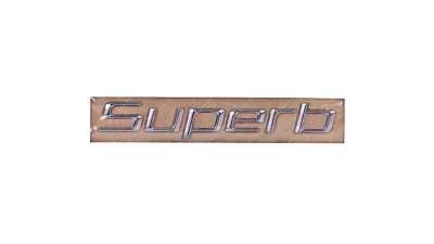 Inscriptie Spate - Superb - Crom - O.E. Skoda 3T08536872ZZ