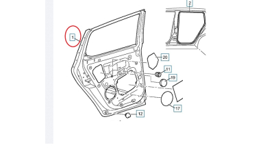 Usa Spate Dreapta Skoda 5J6833052