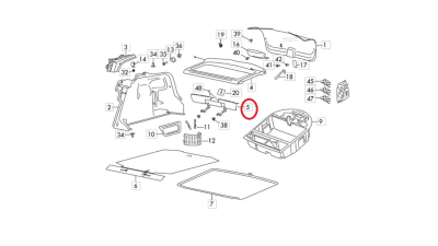 Ornament Fusta Spate Negru Skoda 5JA863459B9B9