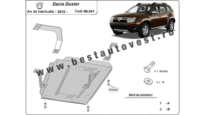 Scut motor metalic Dacia Duster, Scut Rezervor 2010 - toate motorizarile