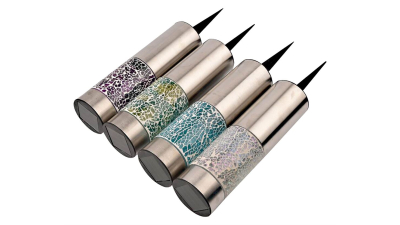 Lampa solara gradina mozaic, set 4 buc, 31.5x6cm