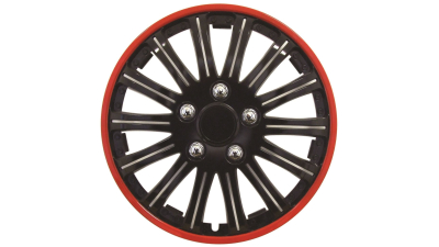 Set capace roti 15 inch Streetwize Lightning , Rosu si Negru