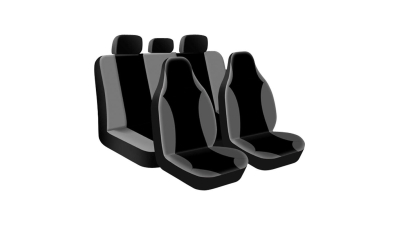 Set huse scaune auto Street Racer High 9 buc gri-negru 