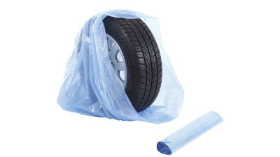 Saci pentru anvelope , rola 10 saci, pentru anvelope de pana la 16 inch, Albastru