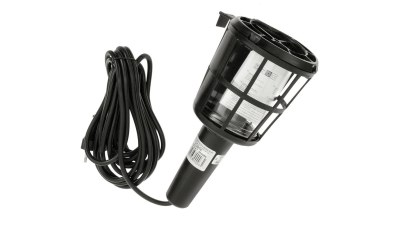 Lampa de lucru cu soclu bec E27, max 60W , 230V cu cablu de 5m