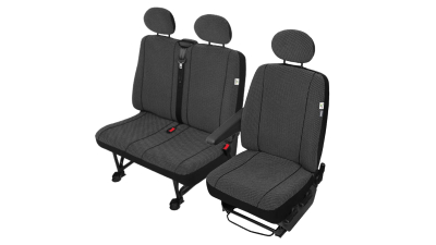 Huse scaune auto Scotland pentru Volkswagen Transporter T5, 2+1, set huse auto VAN