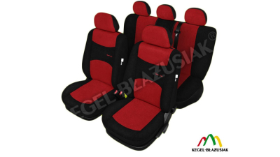 Set huse scaune auto SportLine Rosu pentru Ford Focus 1-2 pana în 2010