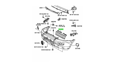 Grila Armatura Inf. Bara Fata - O.E. Toyota 5212260010