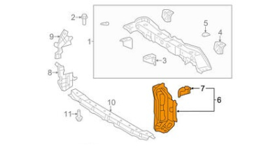 Traversa Verticala Dreapta Pa Toyota 532020D906