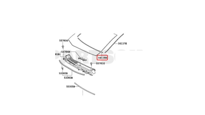 Cheder Inferior Parbriz 07-> Toyota 5611712290
