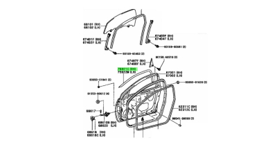 Colant Rama Usa Fata Dreapta Toyota 7592142010