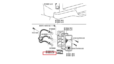 Catadioptru Stanga Toyota 8156735130