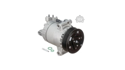 Compresor aer conditionat Nissan Qashqai/Qashqai +2 (J10), 08.2008-12.2013, motorizare 2.0 dci, 110kw, diesel, rola curea 115 mm, 7 caneluri, tip Delphi/Harison: CVC5