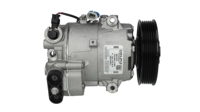 Compresor aer conditionat Opel Astra J, 12.2009-10.2015, motorizare 1.4, 64kw/74kw, 1.4 Turbo, 88kw/103kw, benzina, rola curea 120 mm, 6 caneluri, Delphi tip: CVC6