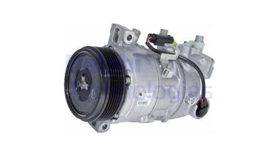 Compresor aer conditionat BMW Seria 1 E87/E88/E81/E82, 03.2007-06.2011, motor 120d; 2.0 d, 130kw, diesel, rola curea 100 mm, 6 caneluri, de tip Denso: 5SE12C