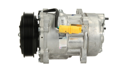 Compresor aer conditionat Citroen Berlingo, 2002-2008, motor 1.6 HDI, diesel; Jumpy, 1995-2006, motorizare 2.0 HDI, diesel, rola curea 119 mm, 6 caneluri, tip Sanden: SD7V16