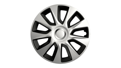 Set capace roti 15 inch Stratos DC, Negru si Argintiu 