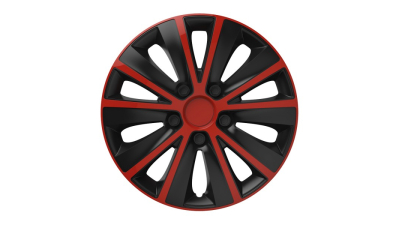 Set capace roti 13 inch Versaco Rapide, Rosu si Negru 
