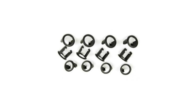Suport senzor de parcare VALEO diam. exterior 23 mm, negru mat, 12 buc.