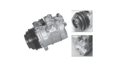 Compresor aer conditionat Mercedes Clasa C (W202), 1993-2001, motorizare 2.2 CDI, C220 CDI; 2.2 d, C220 diesel; diesel, rola curea 119 mm, 6 caneluri, de tip Denso: 7SBU16