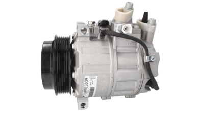 Compresor aer conditionat Mercedes Clasa C (W202), 1993-2001, motor 2.0 d/2.2 d; 2.2 CDI/2.5 D/2.5 CDI, C200/C220 diesel; C200 CDI/C220 CDI; C250/C250 CDI; diesel, rola curea 114 mm, 6 caneluri, tip Valeo: DCS