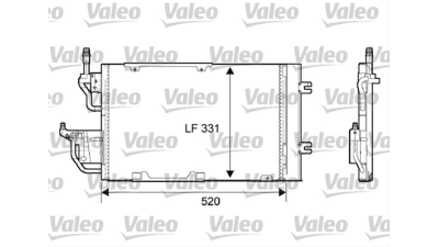Condensator climatizare AC OEM/OES (Valeo), OPEL Astra H, 2004-2014; ZAFIRA, 07.2005-2015 motor 1,3/1,7/1,9 CDTI; 2,0 T, aluminiu/ aluminiu brazat, 505 (465)x330x16 mm, cu uscator si filtru integrat