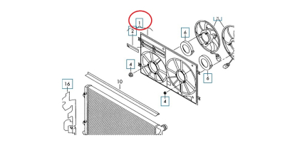 Inel Ventilator Vw 1K0121205N9B9