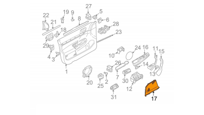 Capac Boxa Usa Fata Stanga Poz 3 Vw 1K186815771N