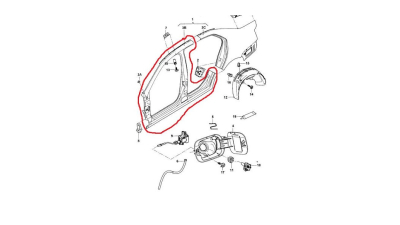 Aripa Spate Stanga Vw 1K5809835