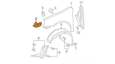 Suport Aripa Fata Stanga Vw 1K5821135