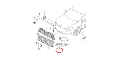 Grila Vw 1K8853665E9B9