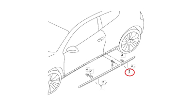 Bandou Vw 1K88549329B9
