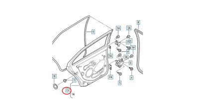 Usa Spate Dreapta Vw 1K9833056B