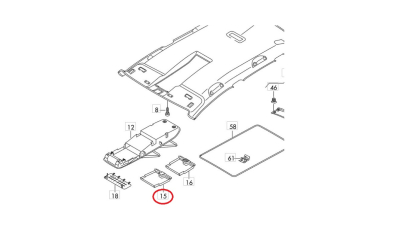 Capac Plafoniera Vw 1T0857494CY20