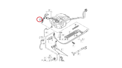 Set Conducte Combustibil Tur-Retur - La Rezervor - O.E. Vw 2K0201329