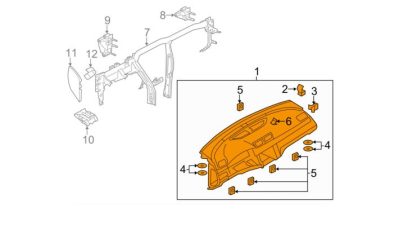 Plansa Bord Vw 3AB857004AOBP