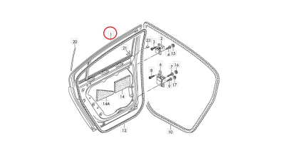 Usa Spate Stanga Vw 3AF833055
