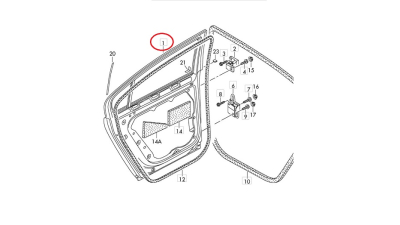 Usa Spate Dreapta Vw 3C5833056H