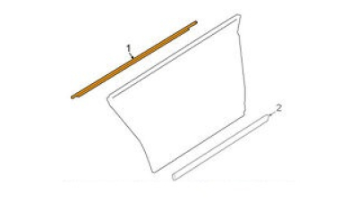 Perie Geam Stanga Spate Crom Vw 3C8839475F3Q7