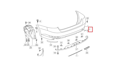 Bara Spate Vw 3V5807421