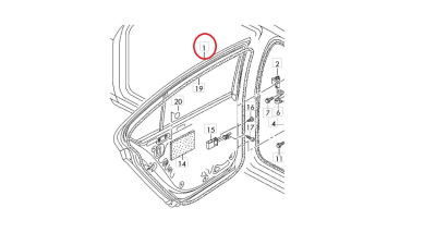 Usa Spate Vw 3V5833052A