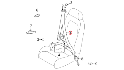 Centura Siguranta Dreapta Vw 427857706DV04